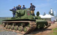 Picture from:  http://minsknews.by/blog/2016/08/20/na-linii-stalina-predstavili-vosstanovlennyiy-legendarnyiy-sovetskiy-tank-kv-1/